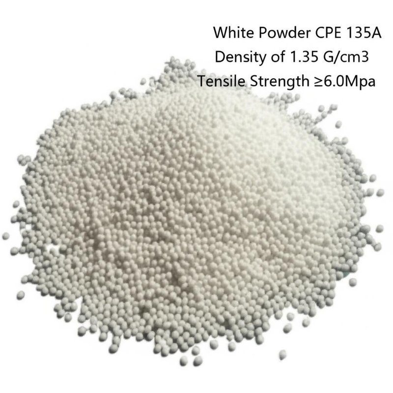 White Powder CPE 135A with Density of 1.35 G/cm3 and Tensile Strength ≥6.0Mpa