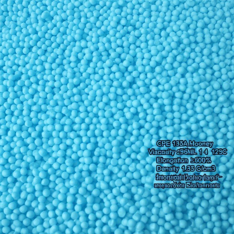 CPE 135A Mooney Viscosity ≤96ML 1 4 125C Elongation ≥600% Density 1.35 G/cm3 for Industrial in Temperature Environments